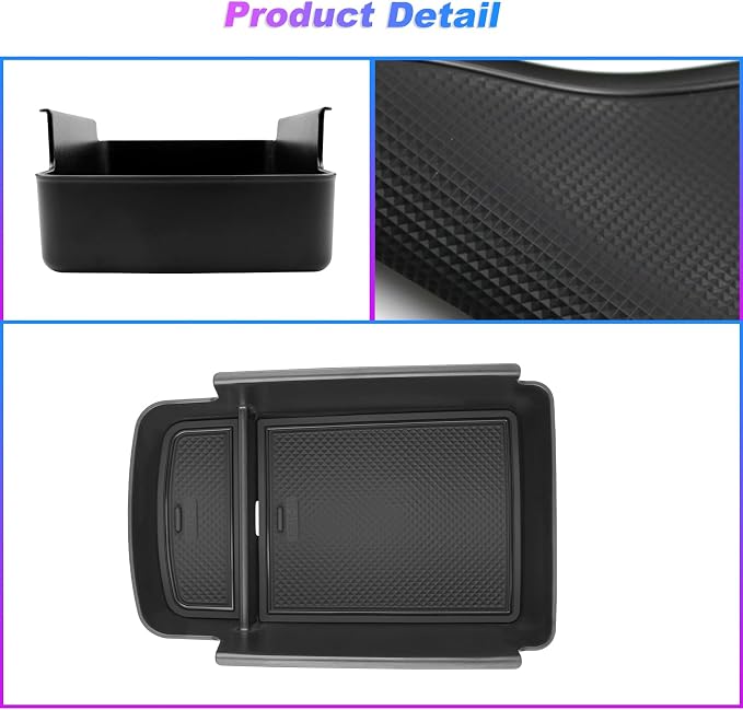 SXCY Fit for 2025 2026 Buick Envista Center Console Organizer for 2024 2025 2026 Buick Envista Accessories Armrest Console Tray for 2024 2025 2026 Buick Envista Middle Console Organizer (black)