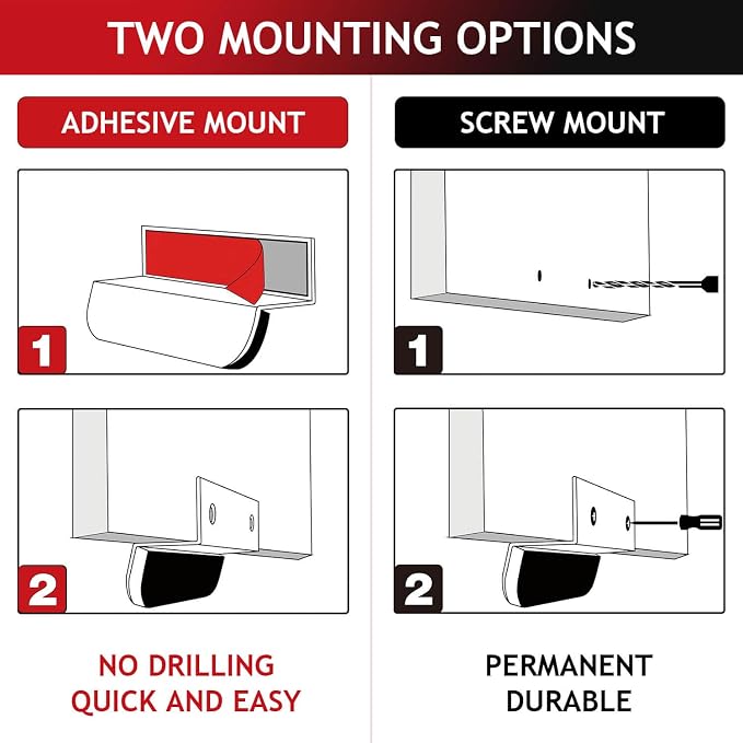 RVPEKUPE 1-Pack Under Cabinet Foot Pull with Adhesive and Screws, Hands Free Toe Foot Pull Opener for Kitchen Trash Cabinet Drawer, 4 Inch (Gold)
