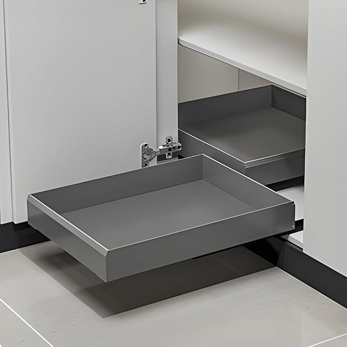 Blind Corner Cabinet Pull Out Organizer, Slide Out Kitchen Cabinet Organizer, Space Aluminum Pullout Shelves for Corner Cabinet, Under Sink Pull Out Storage for Pots and Pans