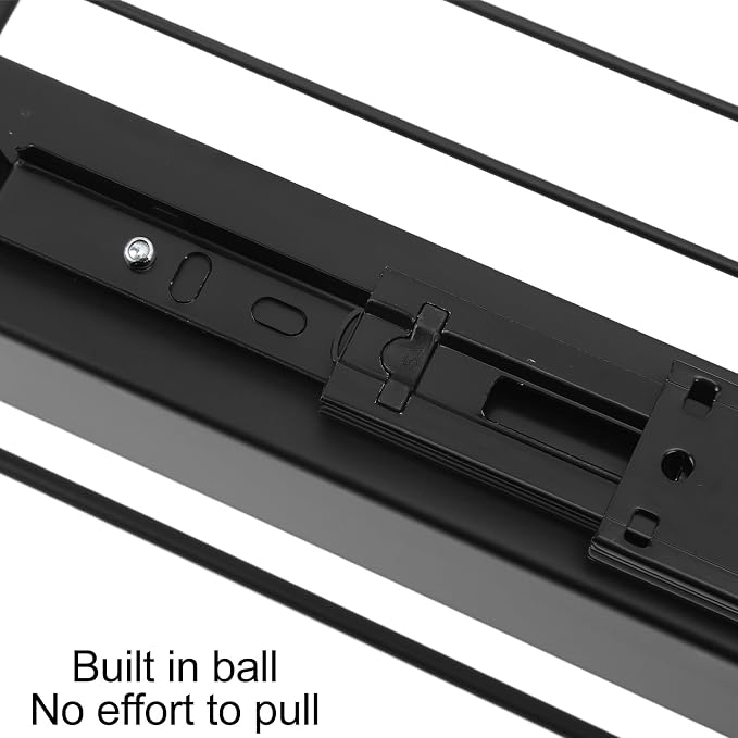 Estink Pull Out Cabinet Organizer Cabinet Drawers Slide Out Kitchen Pull Out Drawers for Cabinets Slide Out Pantry Shelves No Drill Installation with Smooth Glide (M(66x45x17cm/26x17.72x6.69in))