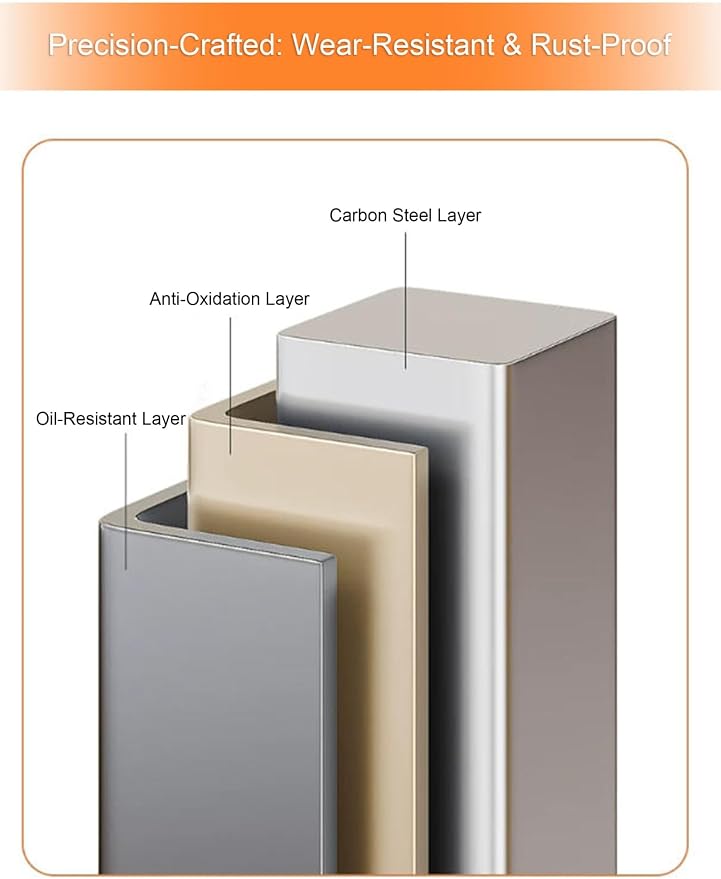 Pull Out Drawers For Kitchen Cupboards- No Drill Drawers for Cabinets Adjustable Non-Slip Feet(Milk,23.5x39.5x11 cm)