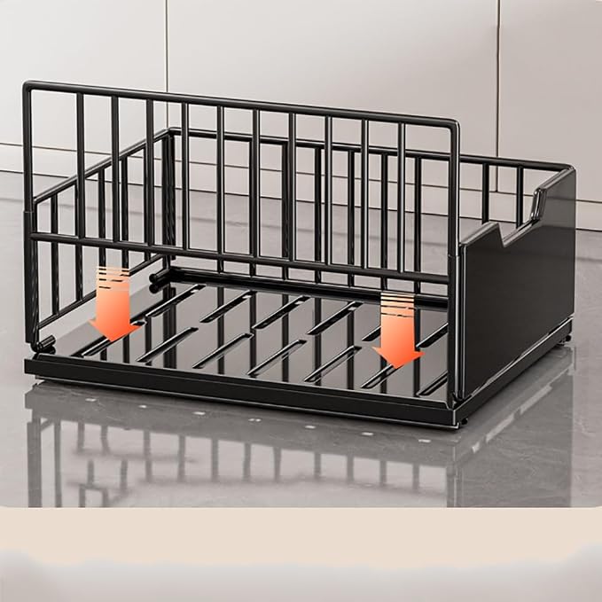 GarveeHome Pull Out Cabinet Organizer, No Drill Slide Out Drawers for Kitchen Cabinets, Metal Pantry Pull Out Shelves, Kitchen Cabinet Organizer, Pull Out Home Organizers