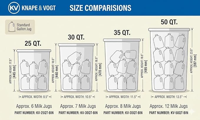 Knape & Vogt RS-WMUB-17-WD 5 in. H x 18 in. W x 22 in. D Soft-Close Wood Drawer Box Pull-Out Cabinet Organizer