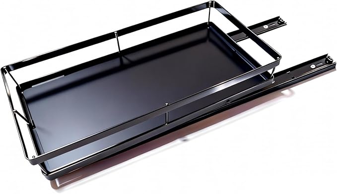Pull Out Cabinet Organizer, Pull Out Drawers for Cabinets, No Drill Adhesive Slide Out Drawer, Kitchen Cabinet Organizer, Under Sink Organizer, Cabinet Pull Out Shelf, Heavy Duty Metal Basket