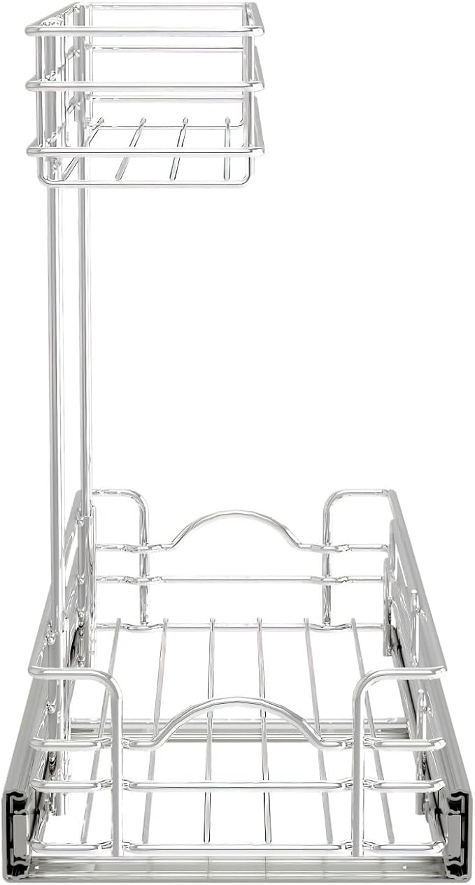 REV-A-SHELF Two-Tier Undersink Steel Wire Pullout Organizer