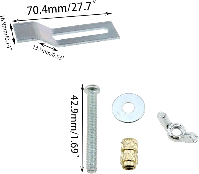 DGZZI 4PCS Undercounter Basin Clip Undermount Sink Mounting Bracket Kitchen Bathroom Washbasin Undercounter Mounting Screw Accessories
