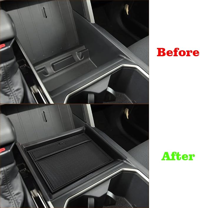 Muslogy Lower Center Console Organizer Compatible with Toyota Tundra 2022 2023 2024 2025 2026 Accessories SR SR5 Limited TRD PRO Console Insert Accessories