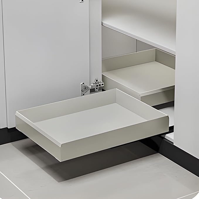 Blind Corner Cabinet Pull Out Organizer, Slide Out Kitchen Cabinet Organizer, Space Aluminum Pullout Shelves for Corner Cabinet, Under Sink Pull Out Storage for Pots and Pans