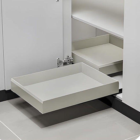 Blind Corner Cabinet Pull Out Organizer, Slide Out Kitchen Cabinet Organizer, Space Aluminum Pullout Shelves for Corner Cabinet, Under Sink Pull Out Storage for Pots and Pans