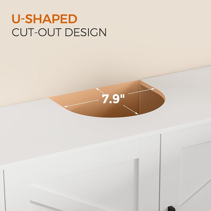 Pedestal Sink Storage Cabinet, Bathroom Organizer for Small Spaces, Freestanding Under Sink Cabinet with Adjustable Shelf and Double Doors, 11.8" D x 31.5" W x 23.6" H, Black
