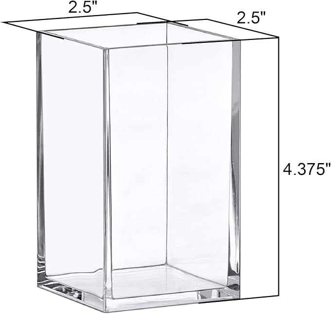 Amazing Abby - Penelope - 4-Pack Pen Holder, Acrylic Pen Holder, Clear Plastic Organizer for Office Supplies, Perfect Office Desktop Storage Solution for Pencils, Pens, Markers, Scissors, and More