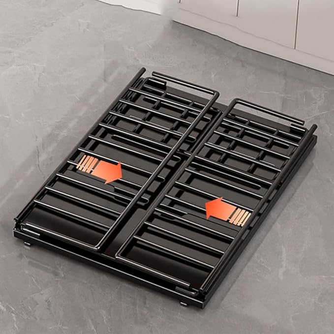 Pull Out Cabinets Drawers, Under Kitchen Sink Organizer No Drill Slide Out Drawers for Kitchen Cabinets Bathroom Cabinet Organizer Pantry Pull Out Storage Shelves Black heightened 30cm