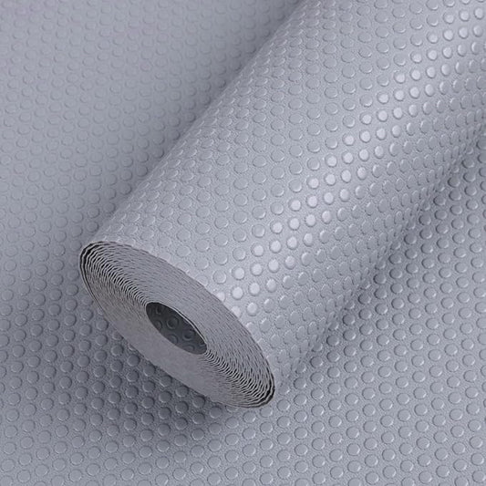 Cabinet Shelf Liner 17.7-inch Wide: Waterproof Kitchen Cabinet Liners Light Gray - 17.7 Inch x 300 Inch Non-Adhesive Easy to Cut Drawer Mat for Pantry Shelves
