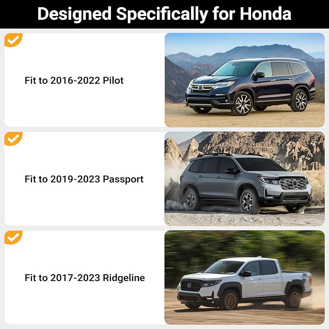 Hellet Center Console Insert Cable Protector Compatible with Honda 2016-2022 Pilot & 2019-2023 Passport & 2017-2023 Ridgeline Accessories Convenient for Mobile Phone Charging