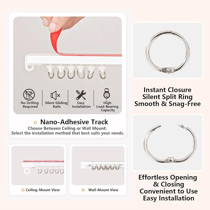 Under Sink Cabinet Organizers, Magnetic No-Drill Adhesive Tracks for Kitchen, Pantry, RV & Laundry Room - Space-Saving Storage Solutions for Cabinets