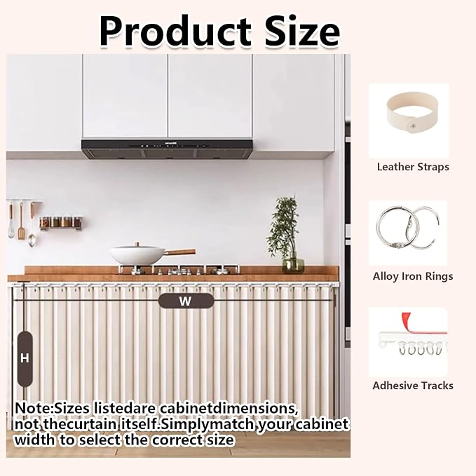 Under Sink Cabinet Organizer - Magnetic No-Drill Self-Adhesive Tracks, Short Cabinet Rails for Kitchen, Pantry, RV & Laundry Room - Space-Saving Storage Solution