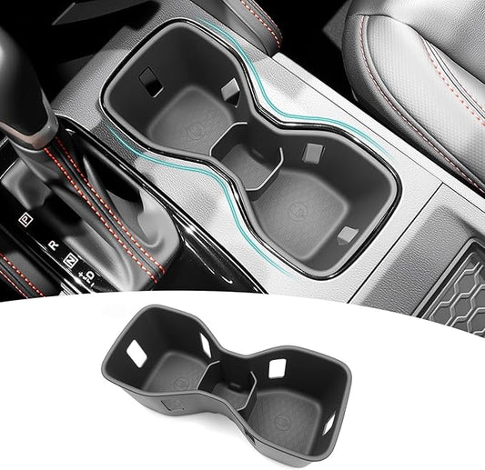 Cup Holder Organizer for 2022-2025 Nissan Frontier S SV Pro-X Pro-4X SL Accessories, Noise-Free Water & Dust Proof Silicone Insert Console Drink Holder for 22-25 Frontier Accessories