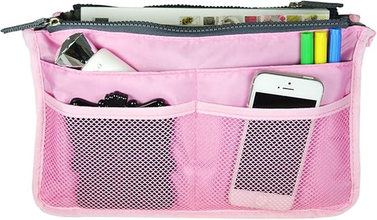 Wrapables® Unisex Bag Insert Organizer, Travel Bag Organizer (Pink)