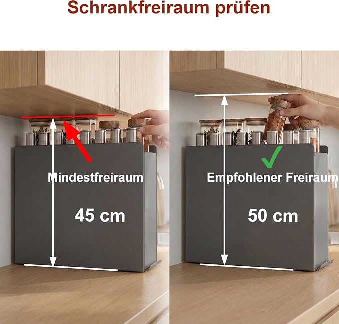2 Tier No Assembly Pull Out Spice Rack Countertop, Sliding Drawer for Tall Bottles, with Magnetic Panels with Paper Towel Holder and 4 Hooks (Dark Grey, 2-Tier Dark Grey with Accessories)