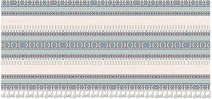 Kitchen Curtain Under The Sink Privacy Dust Proof Cabinet Curtains Short Curtains for Kitchen Waredore Laundry Room Blue, 23.6" W x 15.7" L (Pack of 1)