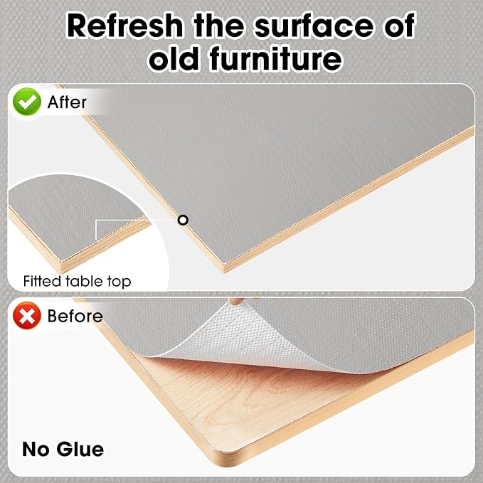 Drawer and Shelf Liner, Non-Slip Kitchen Cabinet Liners Non-Adhesive Thick Strong Grip Waterproof Washable Mats Protect Dresser Shelves Cupboard Bathroom Cabinets, Light Gray, 12 in X 30 FT