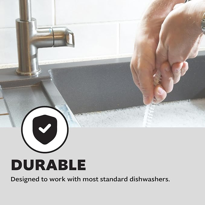 Waxman PlumbCraft White Dishwasher Installation Kit 7027700LF, Dishwasher Parts and Accessories Including Dishwasher Drain Hose, Dishwasher Water Supply Line, Compressions, and More