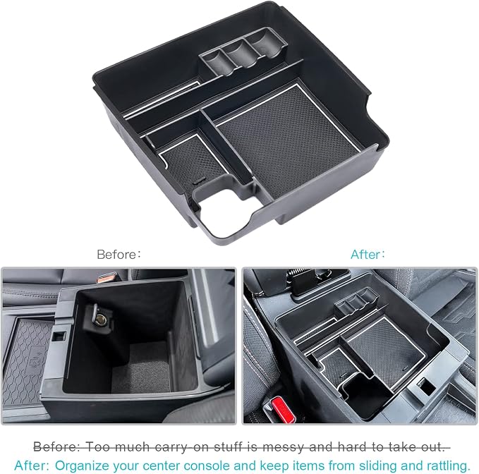 CDEFG for 2022 2023 2024 2025 2026 Frontier Pickup Truck Center Console Organizer for 2026 2025 Nissan Frontier Armrest Storage Box 2022-2026 Frontier Truck Accessories
