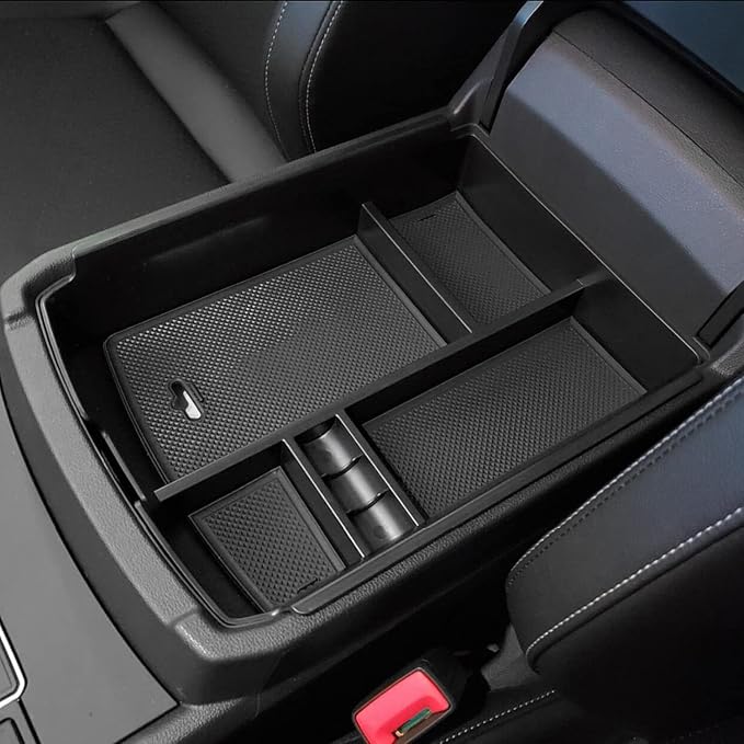for VW Atlas and Cross Sport Accessories Center Console Organizer 2018 2019 2020 2021 2022 2023 Insert ABS Armrest Box Secondary Storage (Not fit for 2024)