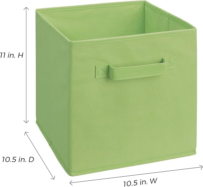ClosetMaid 18654 Cubeicals Fabric Drawer, Green, 2-Pack