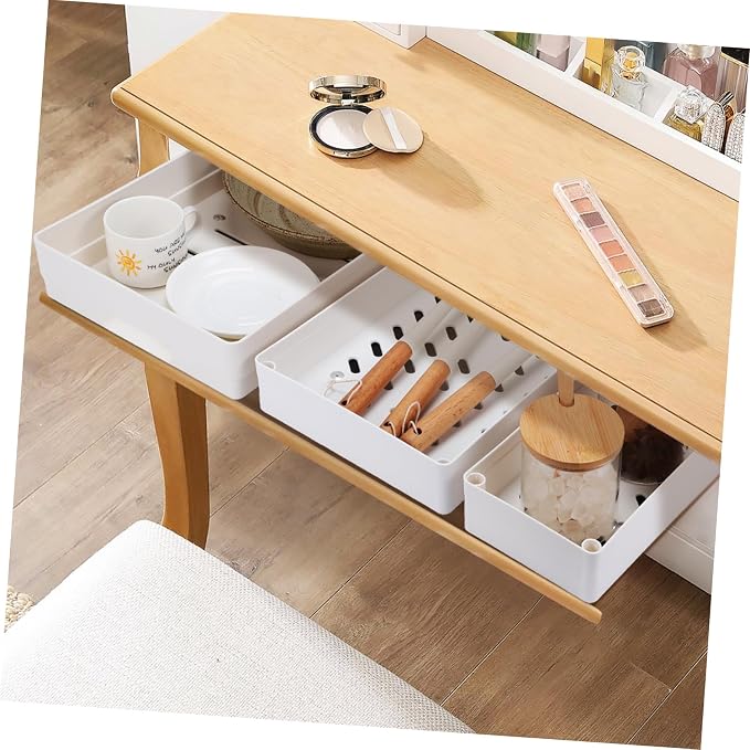 Hemobllo 3pcs Cabinet Pull-Out Organizer Kitchen Shelf Pull-Out Storage Pan Rack Organizer No Drill Spacious