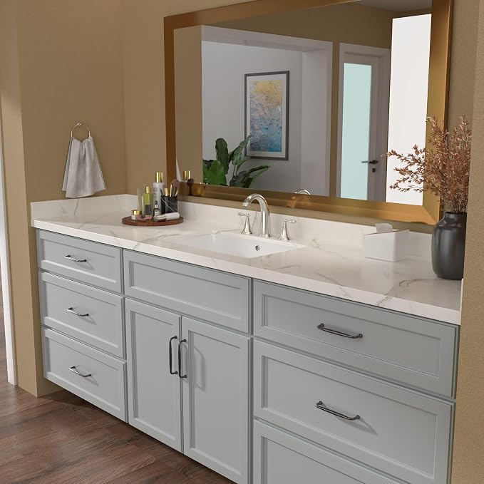 Lordear Undermount Bathroom Sink 20x15 Inch Bathroom Vanity Sink Undermount Rectangle White Porcelain Ceramic Bathroom Under Counter Lavatory Vanity Sink Basin with Overflow