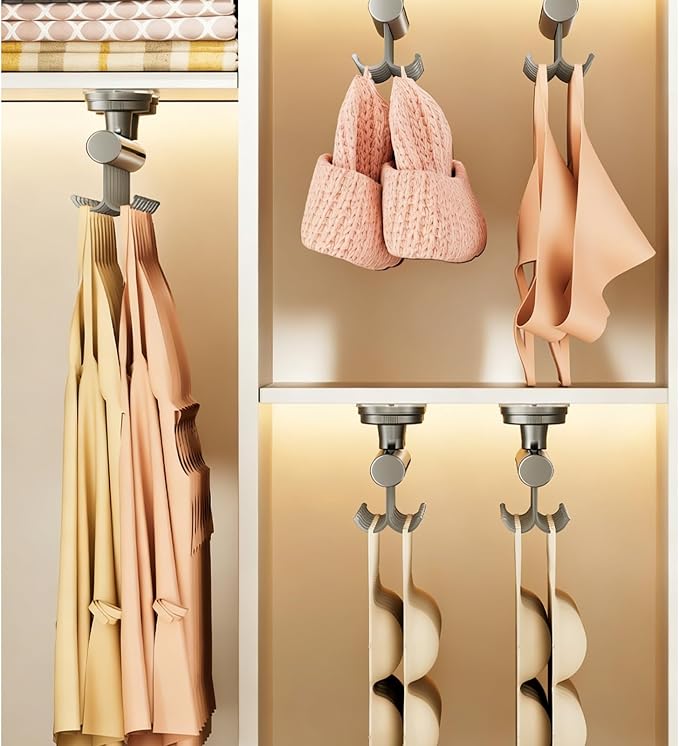 Modern Simple Suction Cup Hanger Systems Pull Out Design for Clothes Storage in Closet Wardrobes Space Efficient Suction Cup Hanger