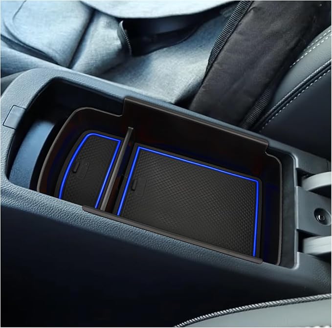 SXCY Fit for 2024 2025 2026 Buick Envista Center Console Organizer for 2024-2026 Buick Envista Accessories Console Tray Armrest Storage Box for 2024 2025 2026 Buick Envista Console Organizer (blue)