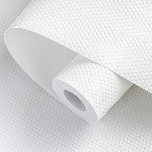Shelf Liners 27 inch x 20 ft Shelf Liners for Kitchen cabinets nonstick Shelf Lining Drawer Mats EVA Protector for Cupboard (White,27 inch x 20 ft)