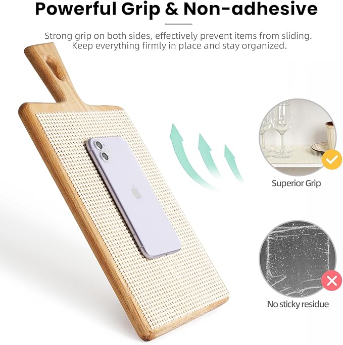 BAGAIL Non-Adhesive Shelf Liner, Thick Strong Grip Drawer Liners for Kitchen Cabinets, Heavy-Duty Easy Cut Cabinet Liners for Shelves, Pantry, Bathroom Cupboards - 17.5" x 10FT, Cream
