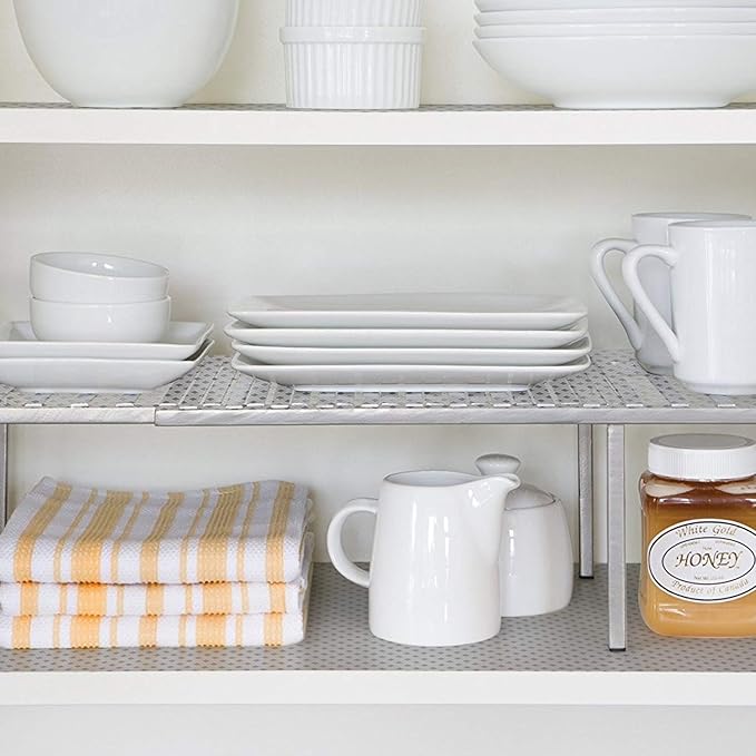 HooTown Shelf Liner Kitchen Cabinet Drawer Mats 23.6 Inch Wide x 196.8 Inch Long, Non Slip EVA Plastic Water Resistant Pad for Bathroom Drawers,Shoe Shelves, Under Sink, Clear