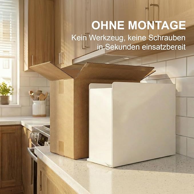 2 Tier No Assembly Pull Out Spice Rack Countertop, Sliding Drawer for Tall Bottles, with Magnetic Panels with Paper Towel Holder and 4 Hooks