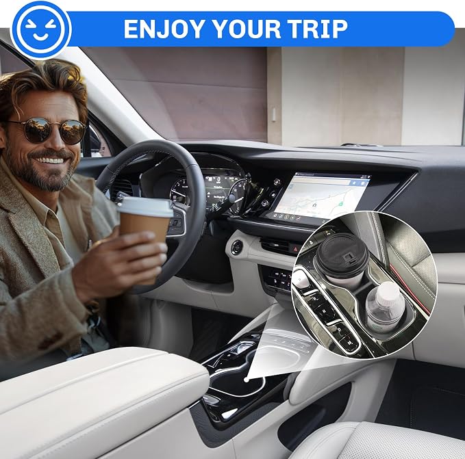 SXCY 2021 2022 2023 Envision Cup Holder Insert 2023 Buick Envision Accessories TPE Cup Holder Limiter for 2023 2022 Buick Envision Console CupHolder Adapter Non-Slip Drink Stopper Drink Stabilizer