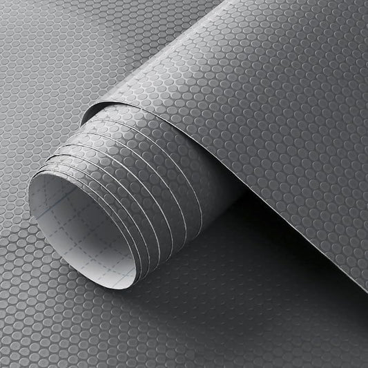 WochiTV Adhesive Shelf Liner 23.6 X 360 Inches, Peel and Stick Kitchen Liner for Cabinets Drawers Removable Protector Mat Waterproof Contact Covering for Dresser Pantry Countertops Shelves, Gray