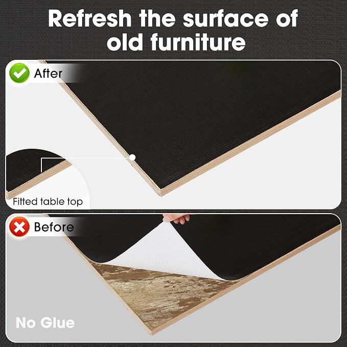 Drawer and Shelf Liner, Non-Slip Kitchen Cabinet Liners Non-Adhesive Thick Strong Grip Waterproof Washable Mats Protect Dresser Shelves Cupboard Bathroom Cabinets, Black, 18 in X 10 FT