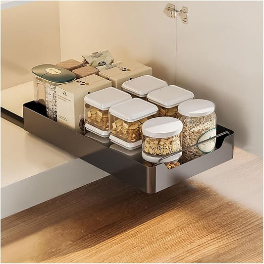 Kitchen Organizer Pull Out Drawers* Pull-Out Kitchen Storage Drawer,Pull-out Kitchen CupboardTelescopic Drawer Pull Out Drawer Kitchen Expandable Pull Out Drawers Pull Out Cupboard Organizer No Drilli
