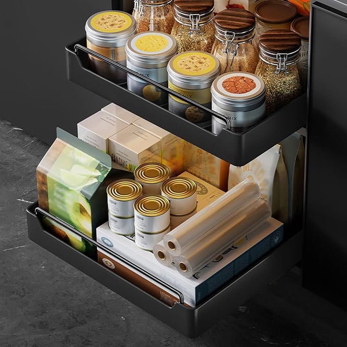 Pull Out Drawers for Cabinets Pull-Out Cabinet Organizer Pull-Out Cabinet Organizer for The Cabinet Pull Out Drawer Shelves for Cabinets Organizer Expandable Drawer Kitchen without Drilling