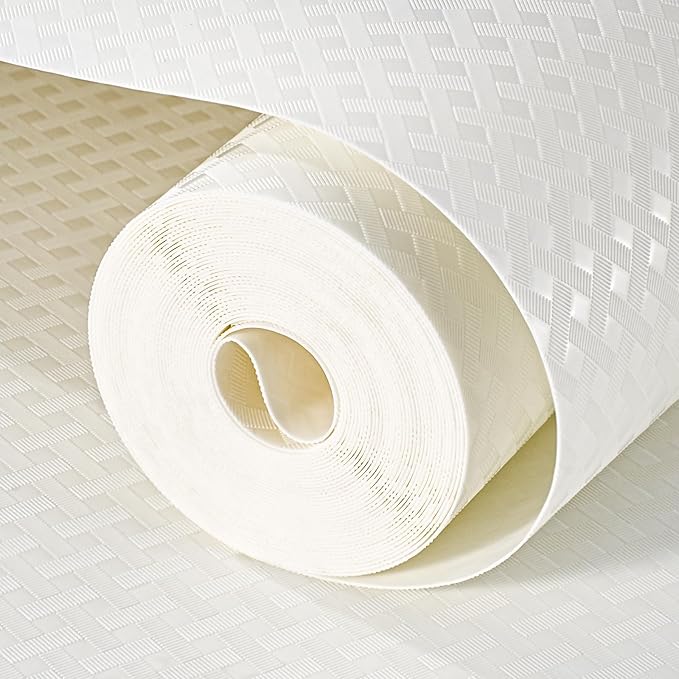 Shelf and Drawer Liner for Kitchen Cabinet, Non-Adhesive 12in x 360in Waterproof Contact Paper Refrigerator Liners Thickened Durable EVA Material Non Slip Mat for Dresser Cupboard Pantry Protector