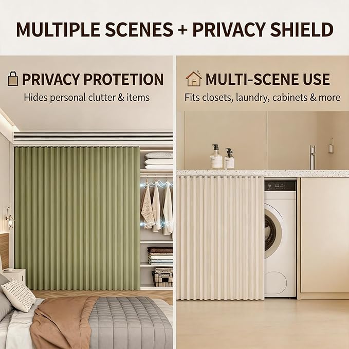 Magnetic Self-Adhesive Cabinet Rails for Shelves, No-Drill Folding Track for Closets, Under Sink & RV Storage Solutions, Perfect for Laundry Rooms - Blackout Design