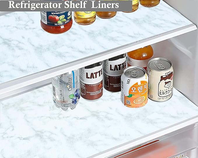 Cabinet Shelf Liners 12 Inch Wide X 10 Ft Non Adhesive Drawer Liner Strong Grip Liner for Pantry Shelves Clost Shelf Refrigerator Kitchen Bathroom Under Sink Non Slip Waterproof Cupboard Mat