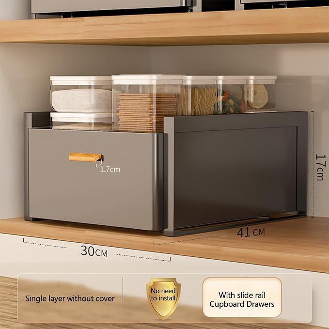 Pull Out Drawers for Cabinets Expandable Drawer Slide Out Cabinet Organizer Kitchen Extendable Drawers Storage Shelves for Kitchen Cabinets Extendable Pull Out Drawer