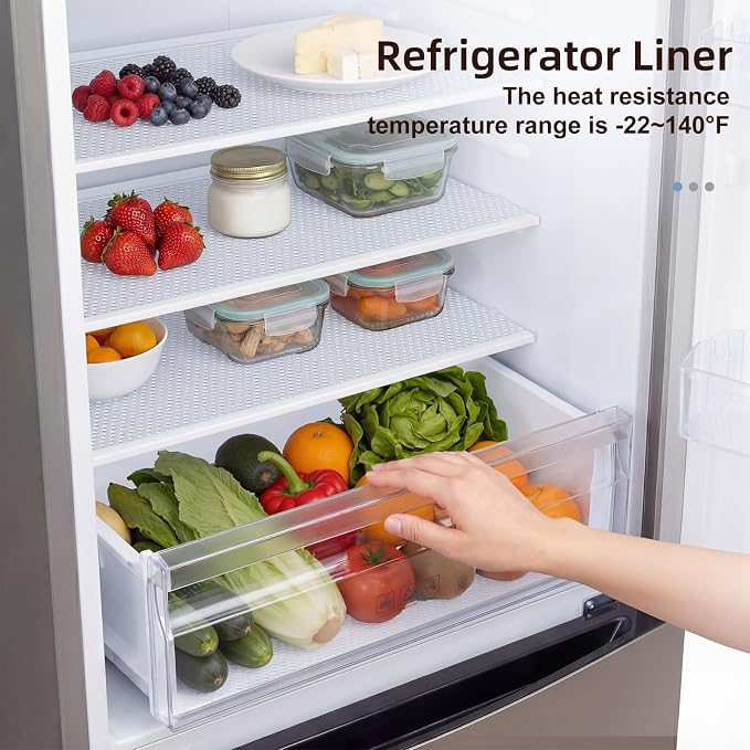 PABUSIOR Large Cabinet Liner for Shelves: 100% EVA Clear Kitchen Shelf Liner 24 Inch Wide x 300" - Non-Adhesive Non Slip Waterproof Bathroom Cupboard Drawer Mat for Under Sink