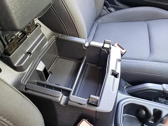 YOCTM Center Console Organizer for Jeep Wrangler JL Gladiator JT 2018 2019 2020 2021 2022 2023 2024 Tray Insert Armrest Box Secondary Storage Black Interior Accessories