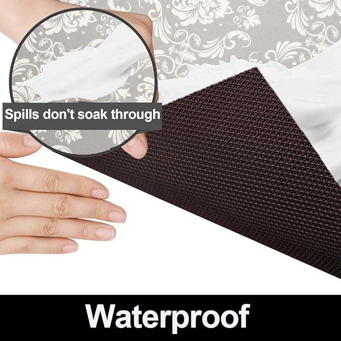 AiBOB Waterproof Under Sink Mat, Absorbent Quick Dry Sink Liners Protect Cabinets, Durable Shelf Liners, Slip Resistant and Non-Adhesive, 24X68, Light Grey