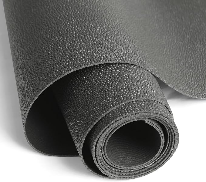 WochiTV Shelf Liner for Cabinets, Drawer Non Adhesive Non Slip Foam Mat for Kitchen, Pantry, Bathroom, Cupboard, Garage, Closet, Shelves, Drawer, Tool Box, Gray, 11.8 x 118 inches